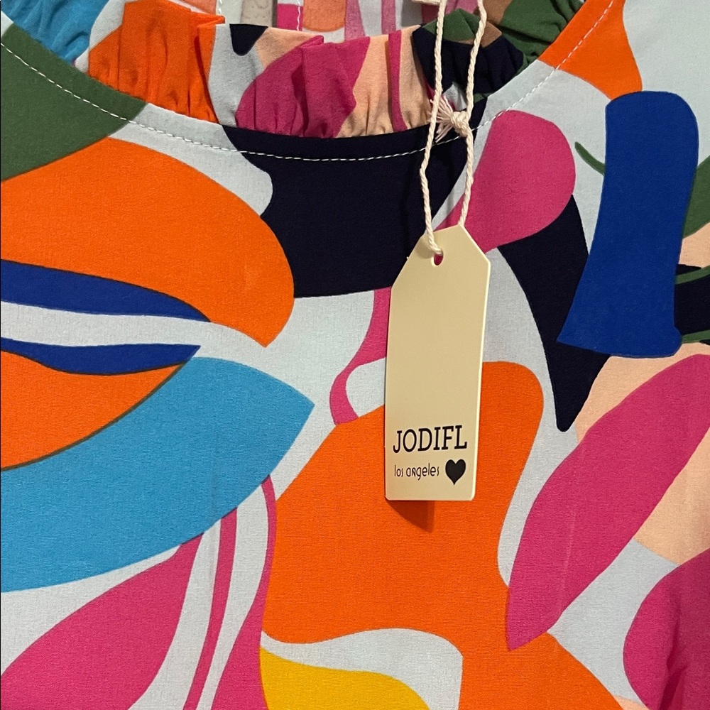 JODIFL Multicolor Abstract Patterned Dress - Picture 3 of 6